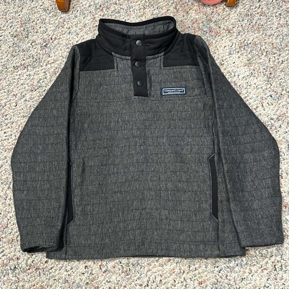 vineyard vines boys' quilted snap size 5